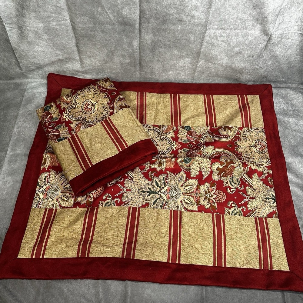 Ralph Lauren Jardinere Bertrand Stripe Custom Shams 21x25.5 Standard Size